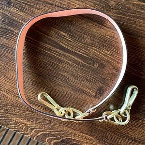 Coach Strap Peach with Gold Hardware